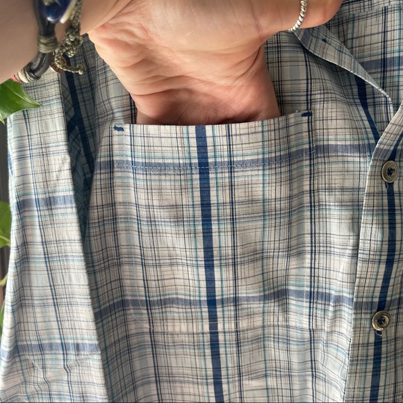 Merrell plaid button down - Picture 6 of 9